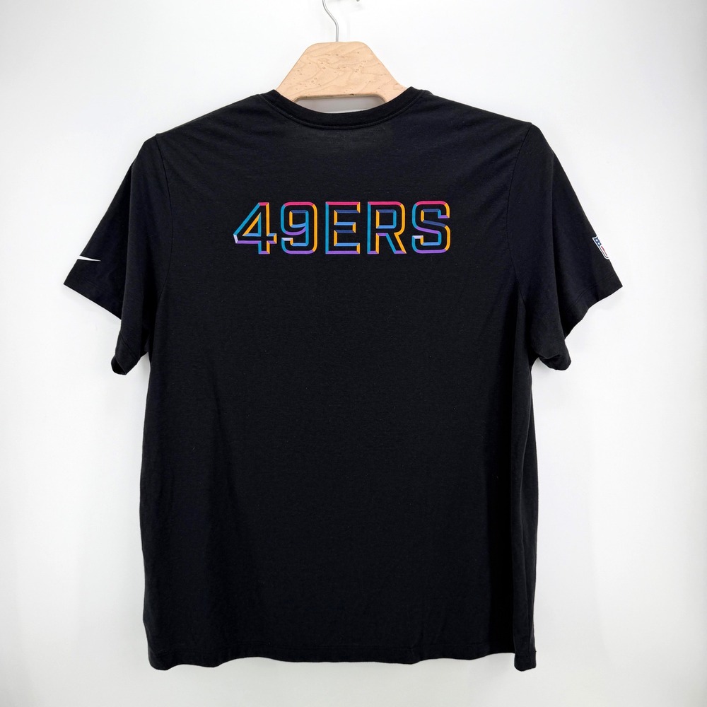 Nike San Francisco 49ers Crucial Catch Tee 3XL Dri-FIT Black NFL Fan Sportswear
